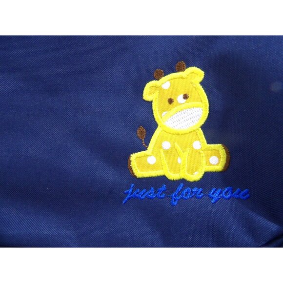 Diaper Travel Bag 5 Piece Matching Set Deep Blue Zipper Compartments NEW - Picture 3 of 11